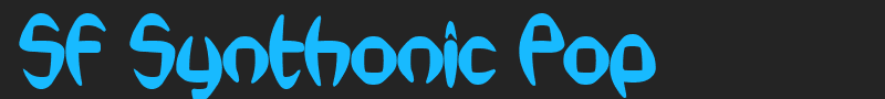 SF Synthonic Pop font